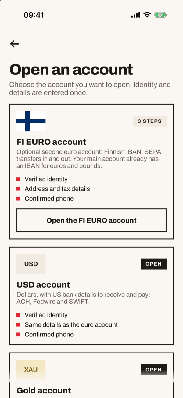 Screen of the iSwiss Pay app on iPhone