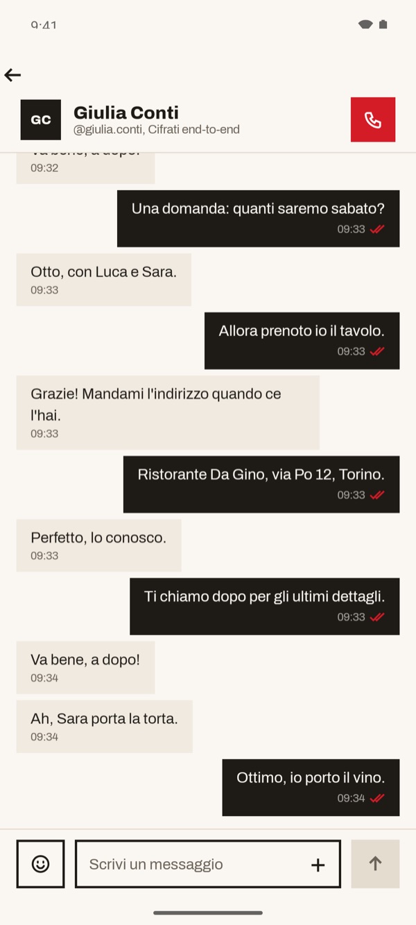 Schermata dell'app iSwiss Pay su Android