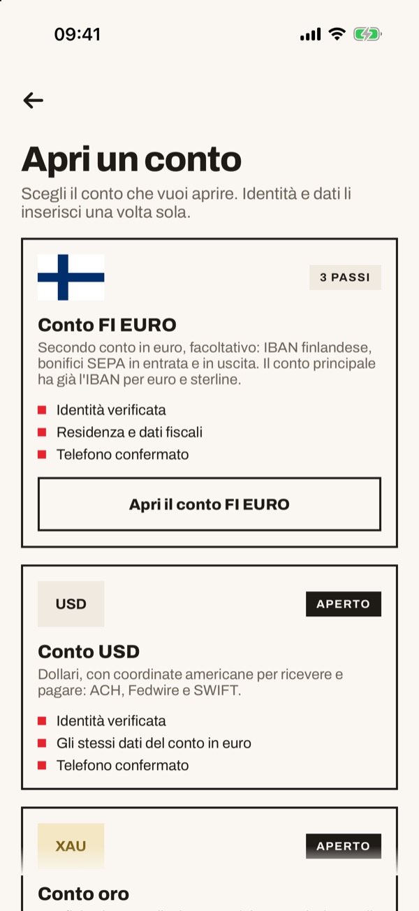 Schermata dell'app iSwiss Pay su iPhone