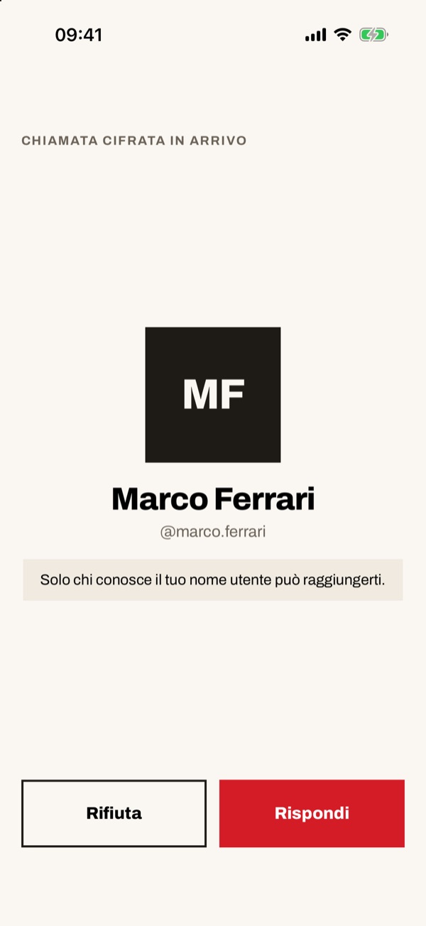 Schermata dell'app iSwiss Pay su iPhone