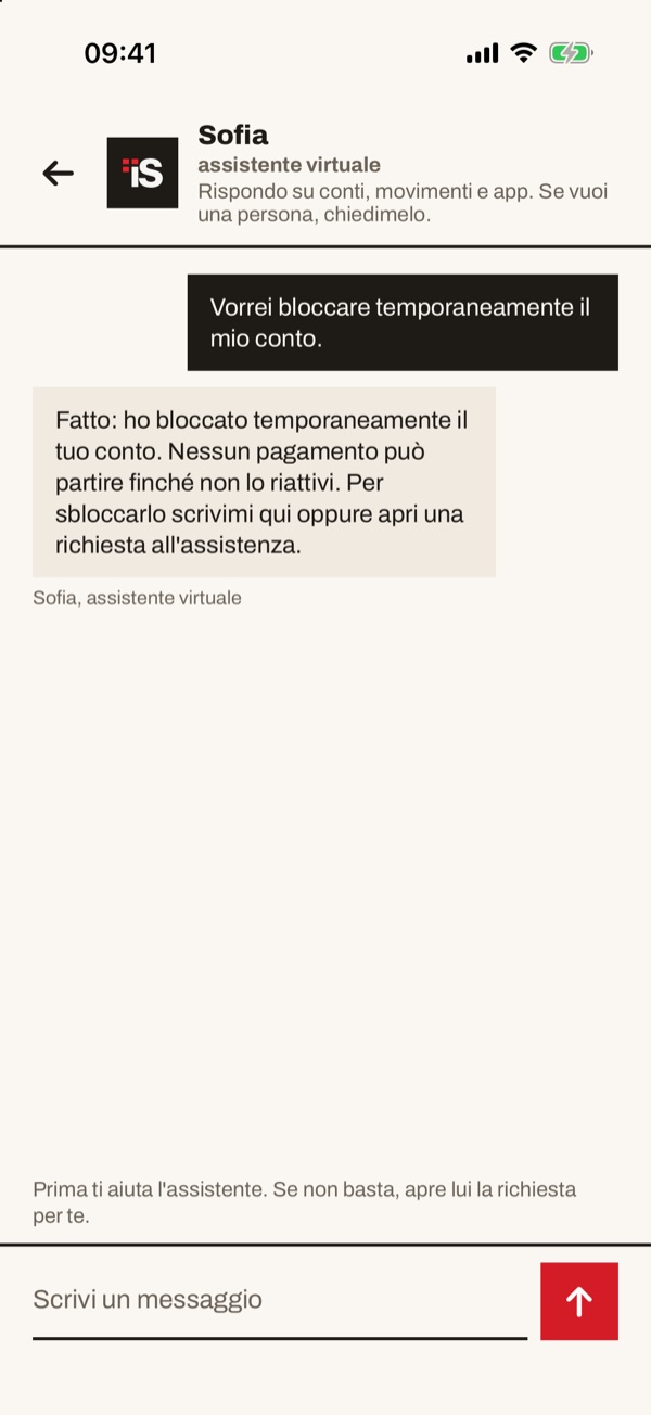 Schermata dell'app iSwiss Pay su iPhone